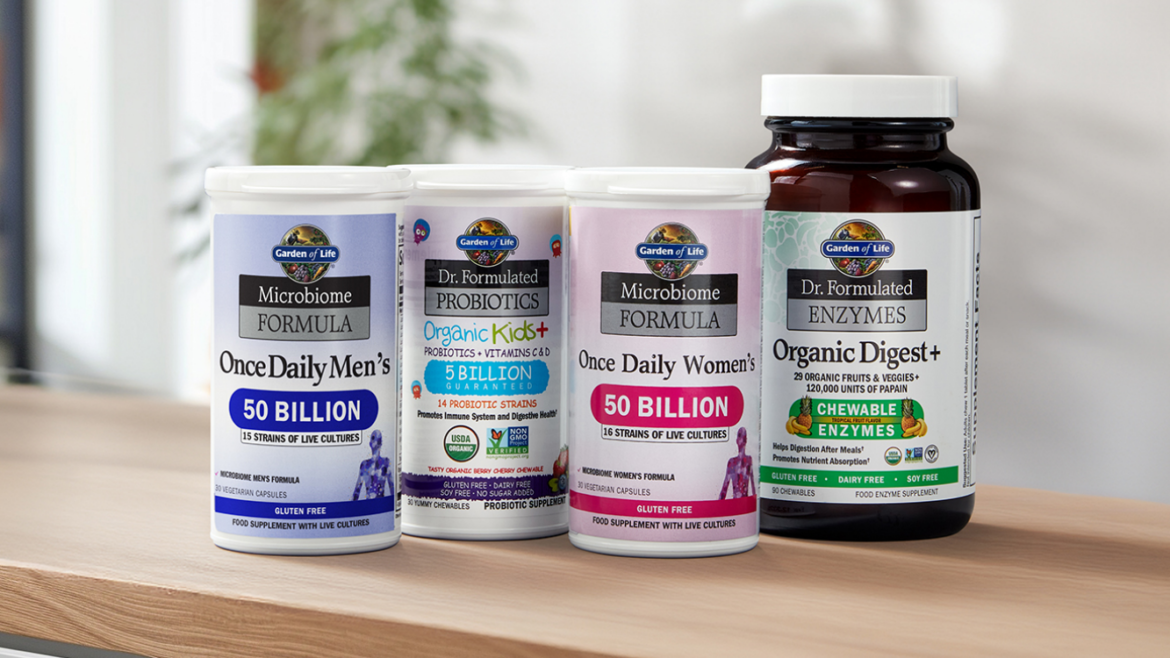 Garden of Life Probiotics bottle.